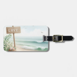 Seaside Love Beach Bagagelabel