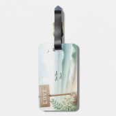 Seaside Love Beach Bagagelabel (Achterkant verticaal)
