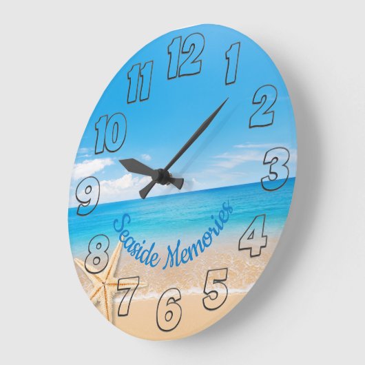 Seaside Memories Round Wall Clock Grote Klok (Hoek)