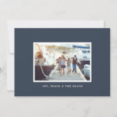 Seaside | Nautical Holiday Photo Collage Kaart (Achterkant)