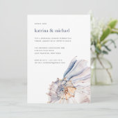 Seaside | Nautical rehearings diner Invitation Kaart (Staand voorkant)