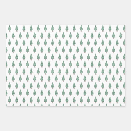 Seaside New England Kerstboom Inpakpapier Vel (Voorkant 3)