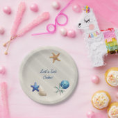 Seaside Oceanic Beach Thleys's Baby shower Papieren Bordje (Feest)