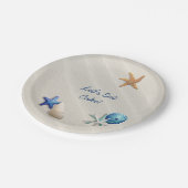 Seaside Oceanic Beach Thleys's Baby shower Papieren Bordje (Gekanteld)