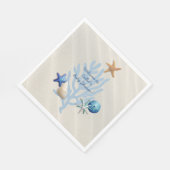 Seaside Oceanic Beach Thleys's Baby shower Servet (Hoek)