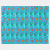 Seaside Ondersea Art Cool Crabs Fleece Deken (Voorkant (Horizontaal))