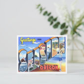 Seaside, Oregon  Big Letters Briefkaart (Staand voorkant)