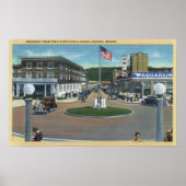 Seaside, Oregon - Broadway from Trail's End Poster (Voorkant)