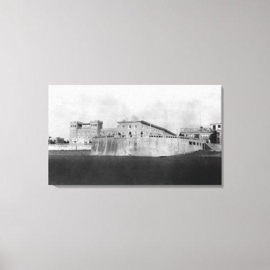 Seaside, Oregon Hotel en Turnround Canvas Afdruk (Voorkant)