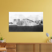 Seaside, Oregon Hotel en Turnround Canvas Afdruk (Insitu (Woonkamer))