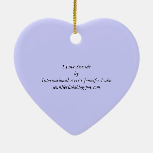 Seaside Oregon Keramisch Ornament (Achterkant)