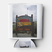 Seaside Oregon Lewis en Clark Teken op Prom Beach Blikjeskoeler (Voorkant)