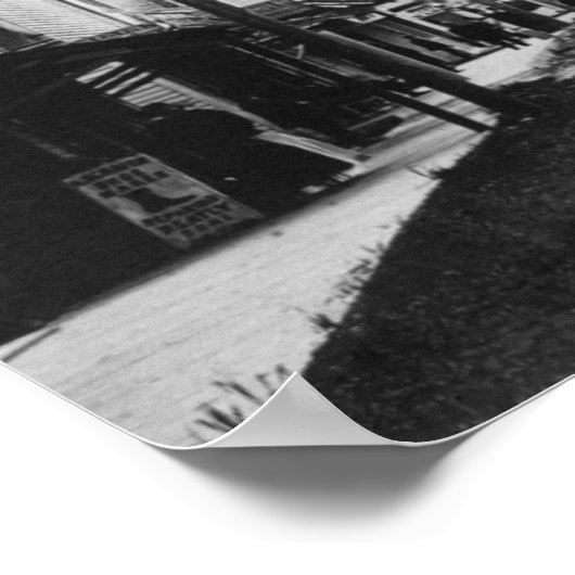 Seaside, Oregon Main Street Uitzicht Poster (Hoek)