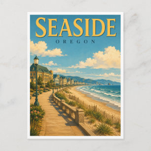Seaside Oregon Promenade GeoSaga Briefkaart