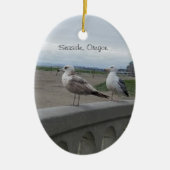Seaside Oregon Seagulls on the Beach Prom Ornament (Voorkant)