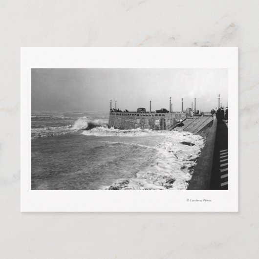 Seaside, Oregon Sou Wester Wave and Turround Briefkaart (Voorkant)