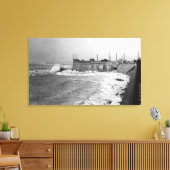 Seaside, Oregon Sou Wester Wave and Turround Canvas Afdruk (Insitu (Woonkamer))