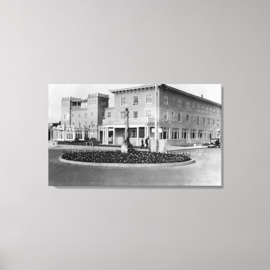 Seaside, Oregon Uitzicht van Hotel Seaside Fograaf Canvas Afdruk (Voorkant)