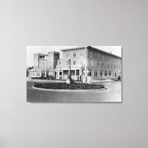 Seaside, Oregon Uitzicht van Hotel Seaside Fograaf Canvas Afdruk