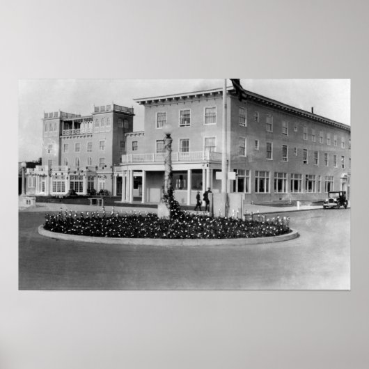 Seaside, Oregon Uitzicht van Hotel Seaside Fograaf Poster (Voorkant)