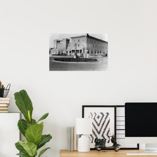 Seaside, Oregon Uitzicht van Hotel Seaside Fograaf Poster (Thuiskantoor)