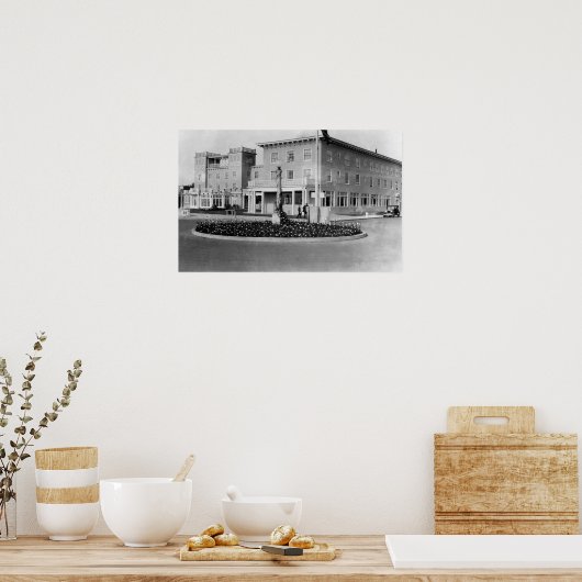 Seaside, Oregon Uitzicht van Hotel Seaside Fograaf Poster (Keuken)