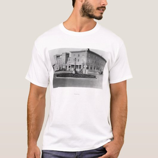 Seaside, Oregon Uitzicht van Hotel Seaside Fograaf T-shirt (Voorkant)