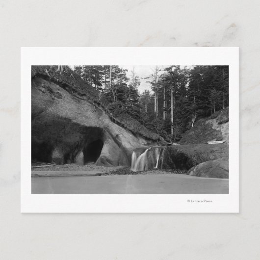 Seaside, Oregon Waterfall bij Hug Point Briefkaart (Voorkant)