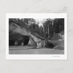 Seaside, Oregon Waterfall bij Hug Point Briefkaart
