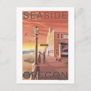 Seaside, OregonAquarium View Briefkaart