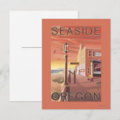 Seaside, OregonAquarium View Briefkaart (Voorkant / Achterkant)