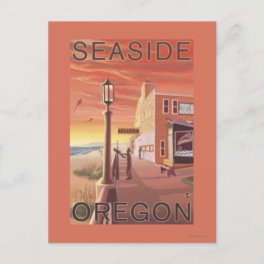Seaside, OregonAquarium View Briefkaart (Voorkant)