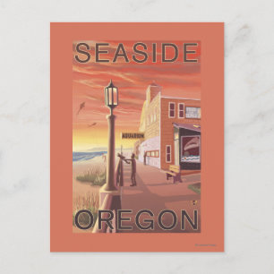 Seaside, OregonAquarium View Briefkaart
