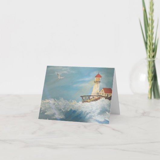 Seaside Painting van Julia Morrill Kaart (Voorkant)