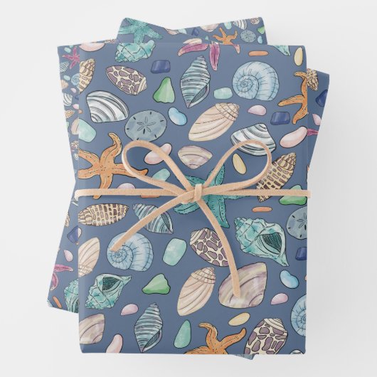 Seaside Paper Set van 3 (In situ)