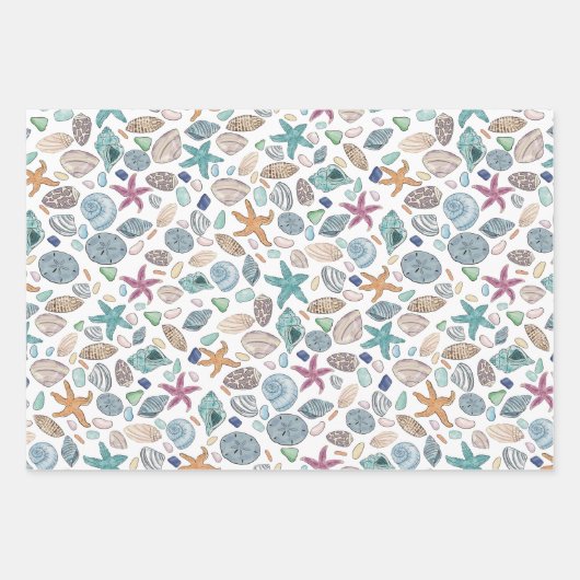 Seaside Paper Set van 3 (Voorkant 2)