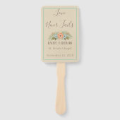 Seaside Paradise bruiloft Handwaaier (Voorkant)