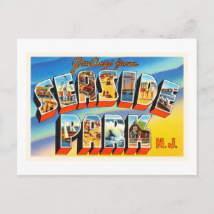 Seaside Park New Jersey NJ Old  Briefkaart- Briefkaart