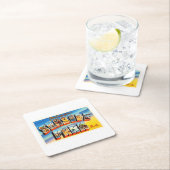 Seaside Park New Jersey NJ Old  Briefkaart- Kartonnen Onderzetters (Insitu)