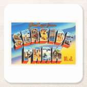 Seaside Park New Jersey NJ Old  Briefkaart- Kartonnen Onderzetters (Voorkant)