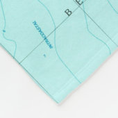 Seaside Park & NJ Shore Map (1989) Fleece Deken (Hoek)