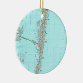 Seaside Park & NJ Shore Map (1989) Keramisch Ornament (Rechts)