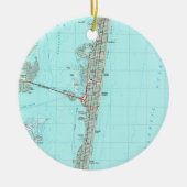Seaside Park & NJ Shore Map (1989) Keramisch Ornament (Voorkant)