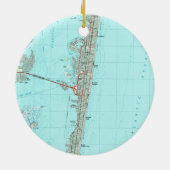 Seaside Park & NJ Shore Map (1989) Keramisch Ornament (Achterkant)