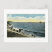 Seaside Park Uitzicht van het geluid Briefkaart (Voorkant)