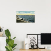 Seaside Park Uitzicht van het geluid Poster (Thuiskantoor)