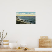 Seaside Park Uitzicht van het geluid Poster (Keuken)