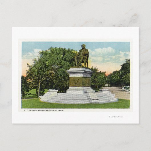 Seaside Park Uitzicht van het P T Barnum Monument Briefkaart (Voorkant)