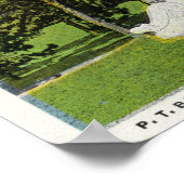 Seaside Park Uitzicht van het P T Barnum Monument Poster (Hoek)