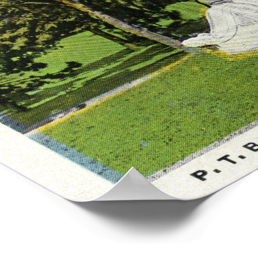 Seaside Park Uitzicht van het P T Barnum Monument Poster (Hoek)